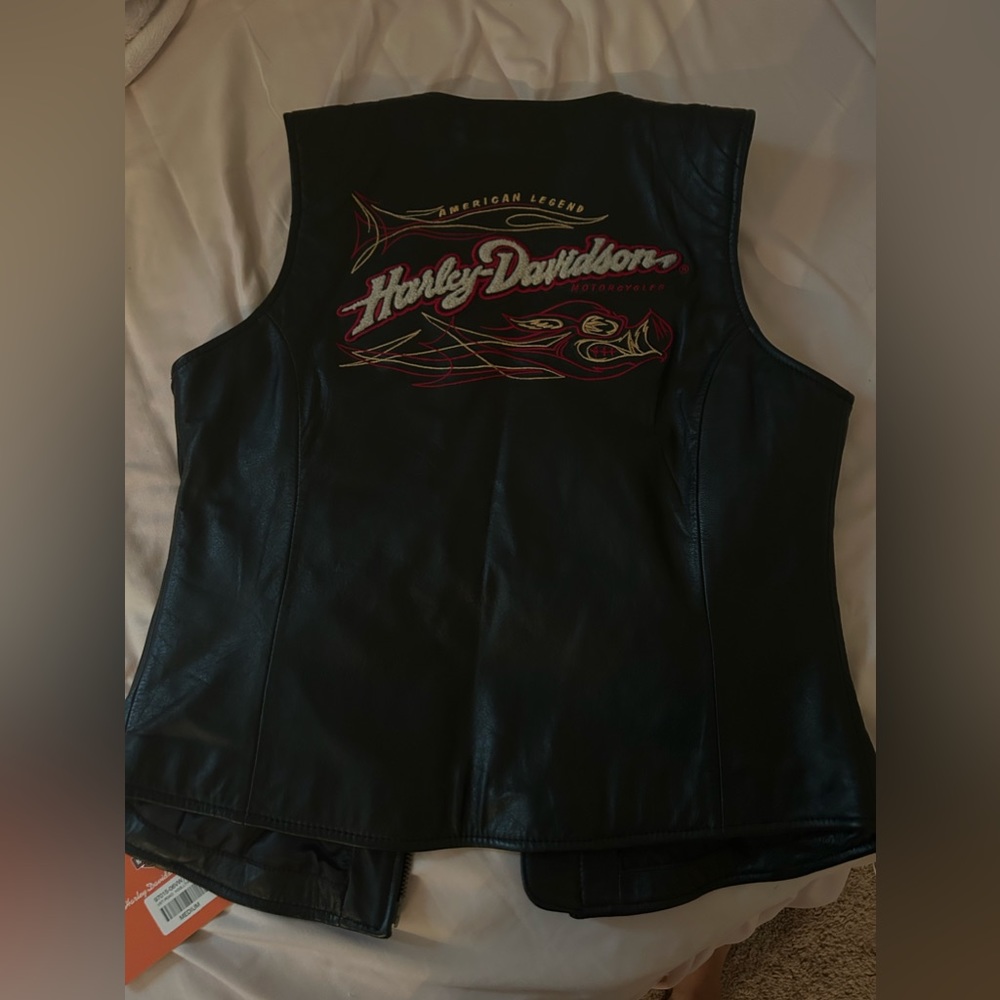 Harley Davidson leather vest